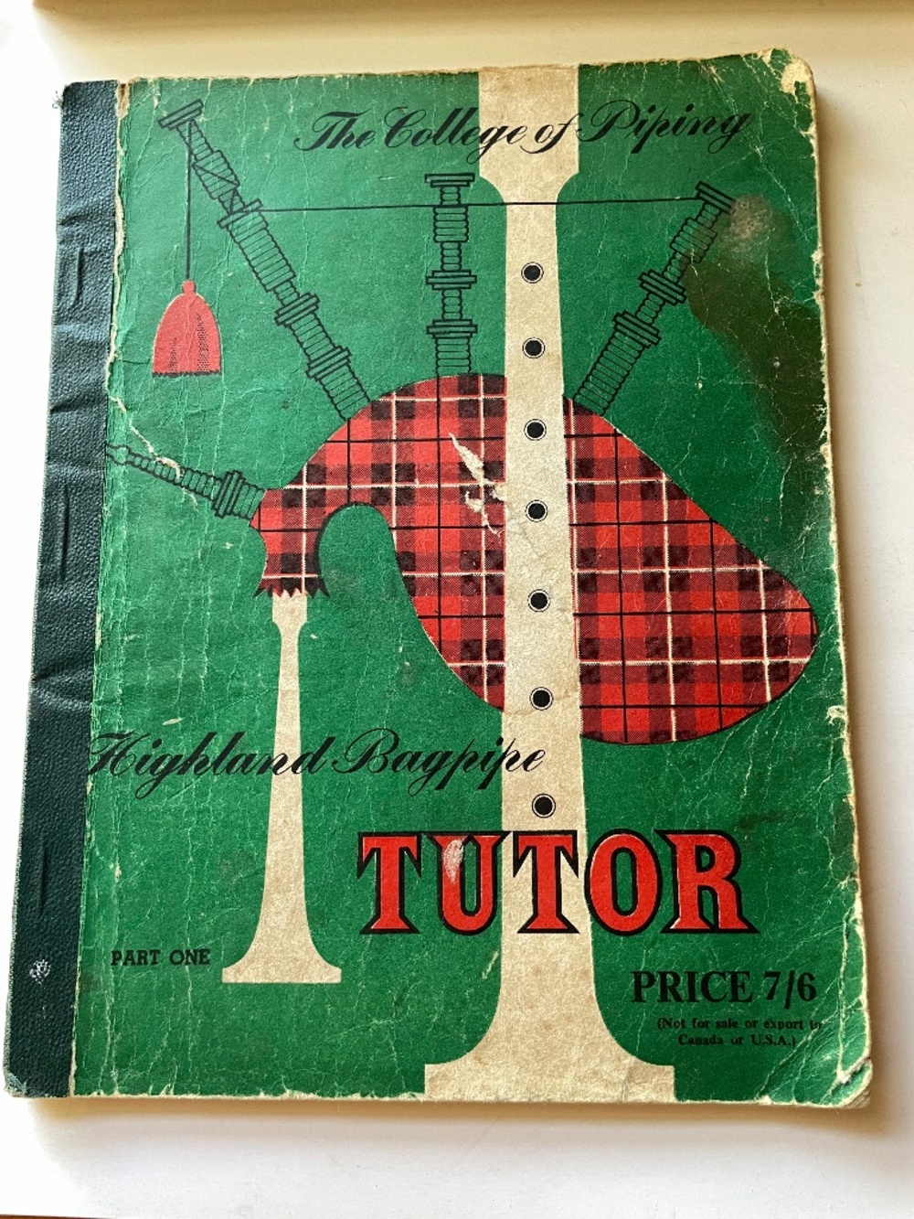 The College of Piping Highland Bagpipe Tutor Part One